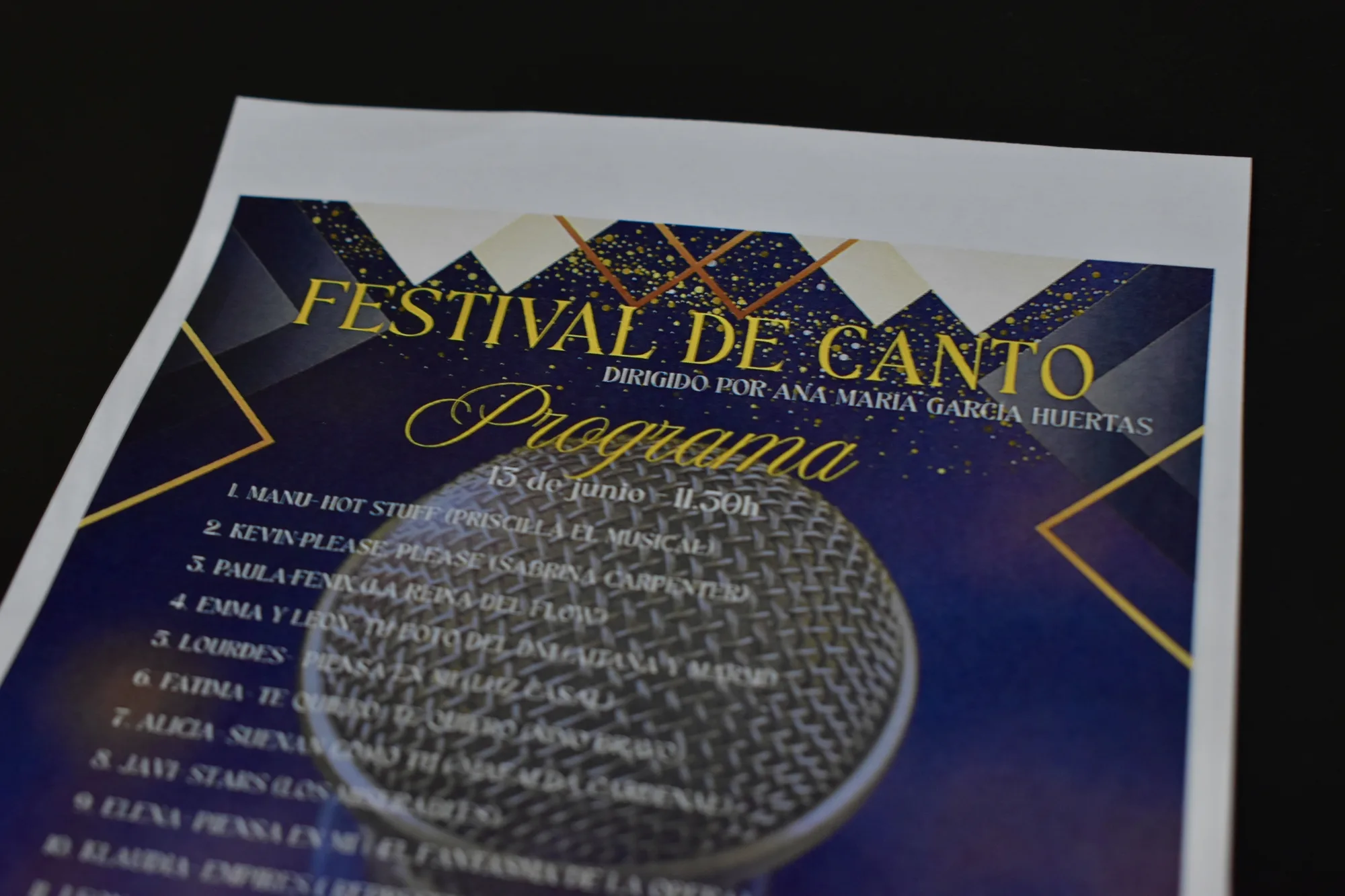 Programa del Festival de Canto de Siete Notas